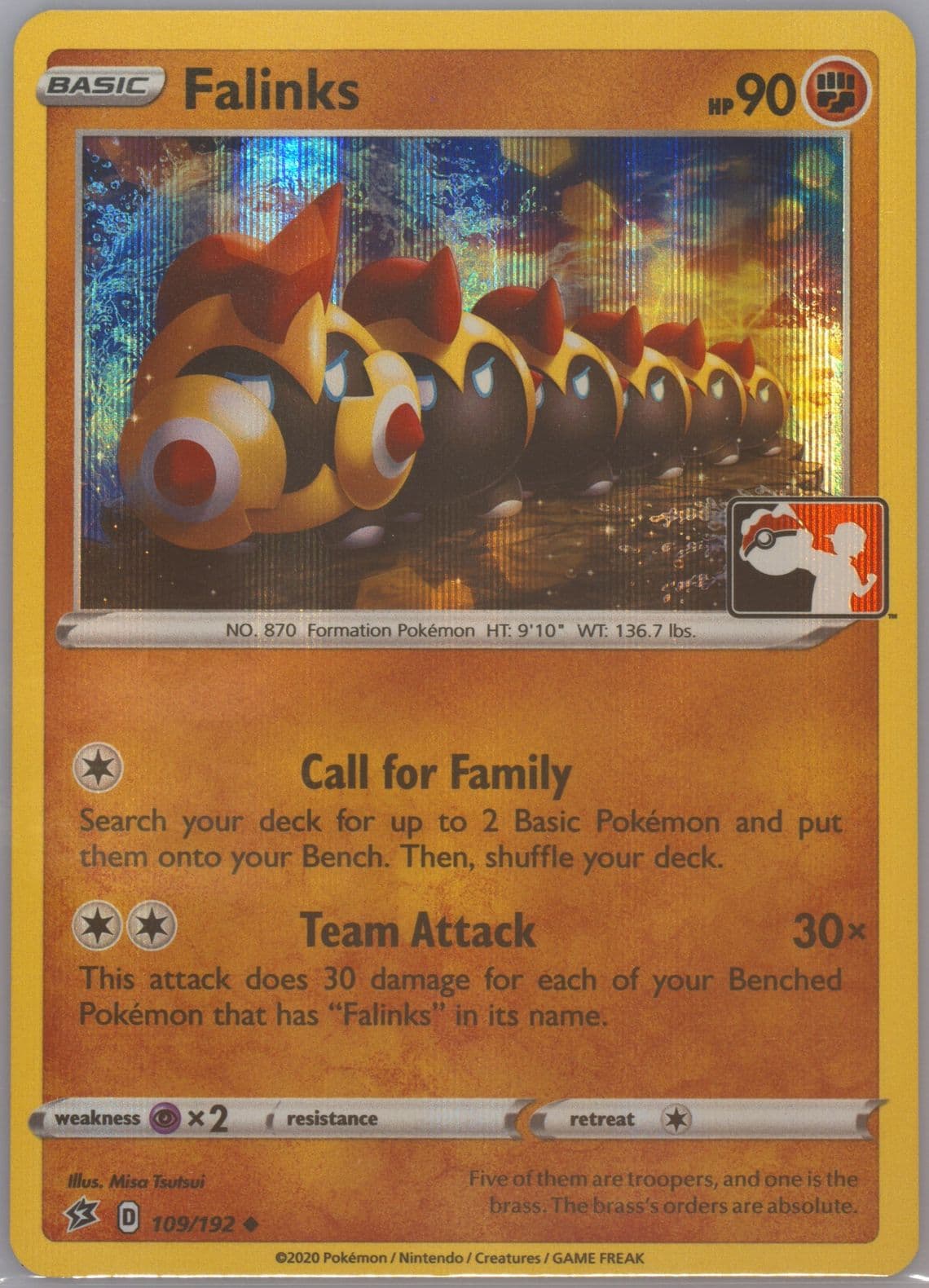Falinks-Holo (109) 2022 Pokemon Play! Pokemon Prize Pack: Series 1