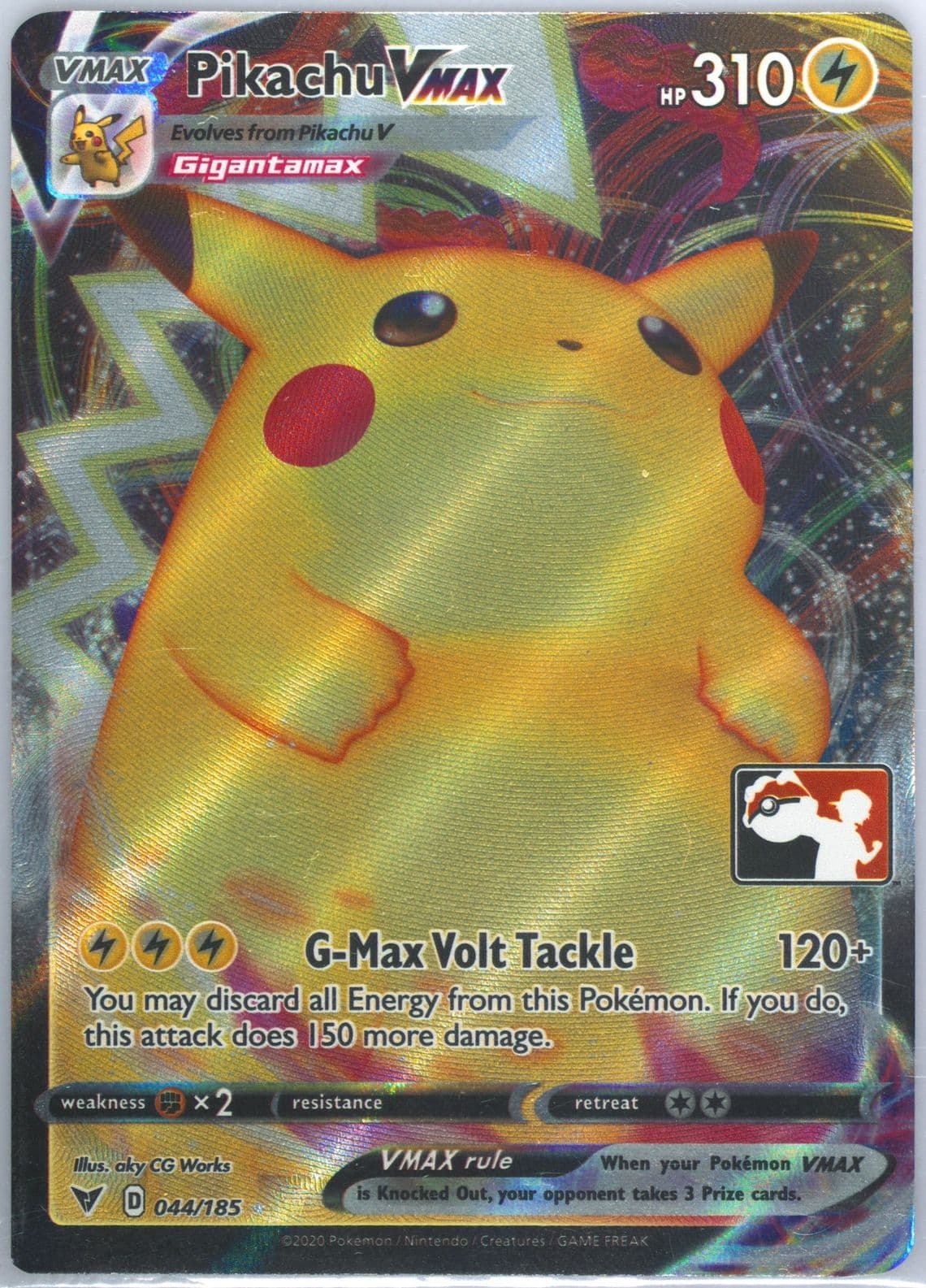 Full Art/Pikachu Vmax (044) 2022 Pokemon Play! Pokemon Prize Pack: Series 1