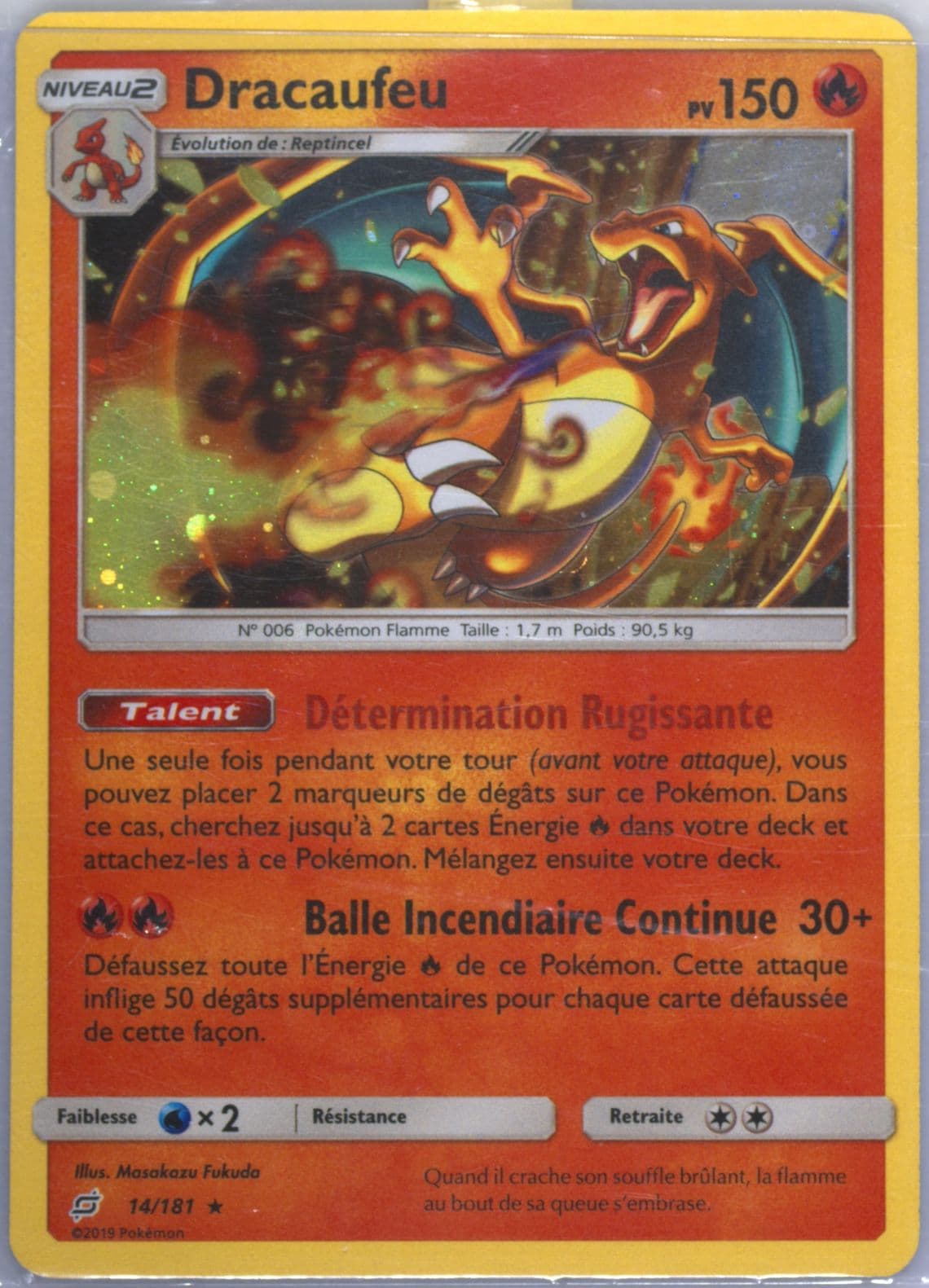 Dracaufeu-Holo Cosmos-2021 Kanto 5-Tin Exclusive-French (14) 2019 Pokemon Sun & Moon Team Up