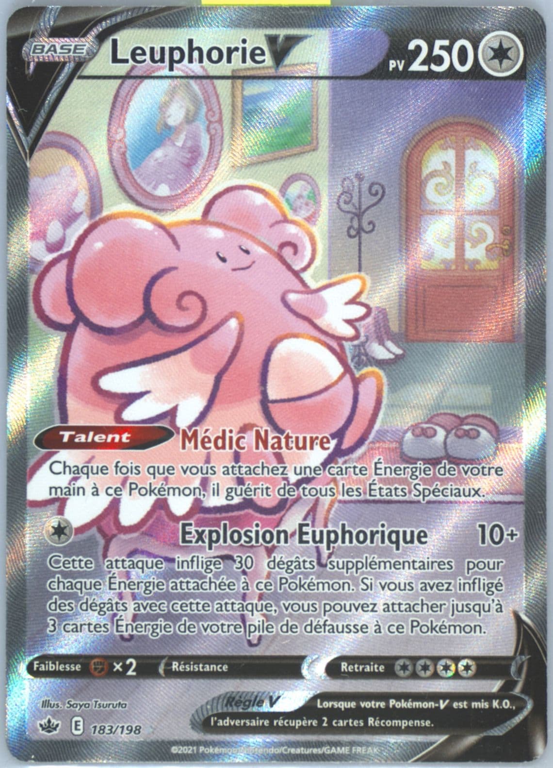 Full Art/Leuphorie V French (183) 2021 Pokemon Sword & Shield Chilling Reign