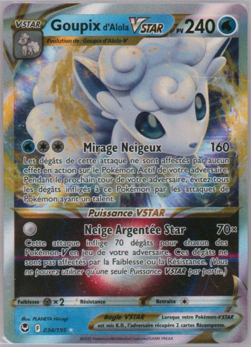 Goupix D'Alola French (034) 2022 Pokemon Sword & Shield Silver Tempest