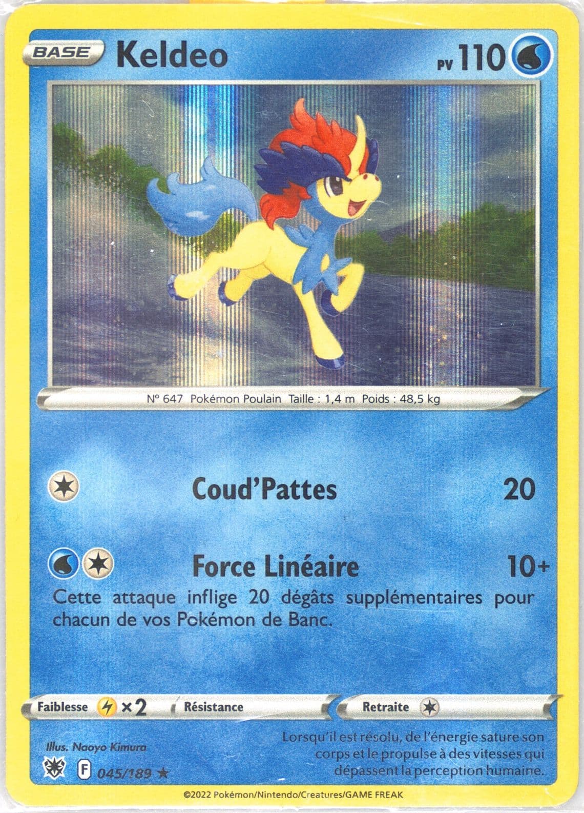Keldeo French (045) 2022 Pokemon Sword & Shield Astral Radiance