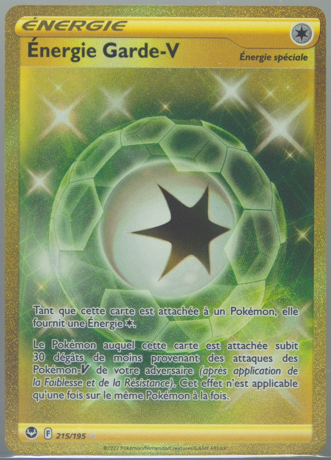 Full Art/Energie Garde V French (215) 2022 Pokemon Sword & Shield Silver Tempest