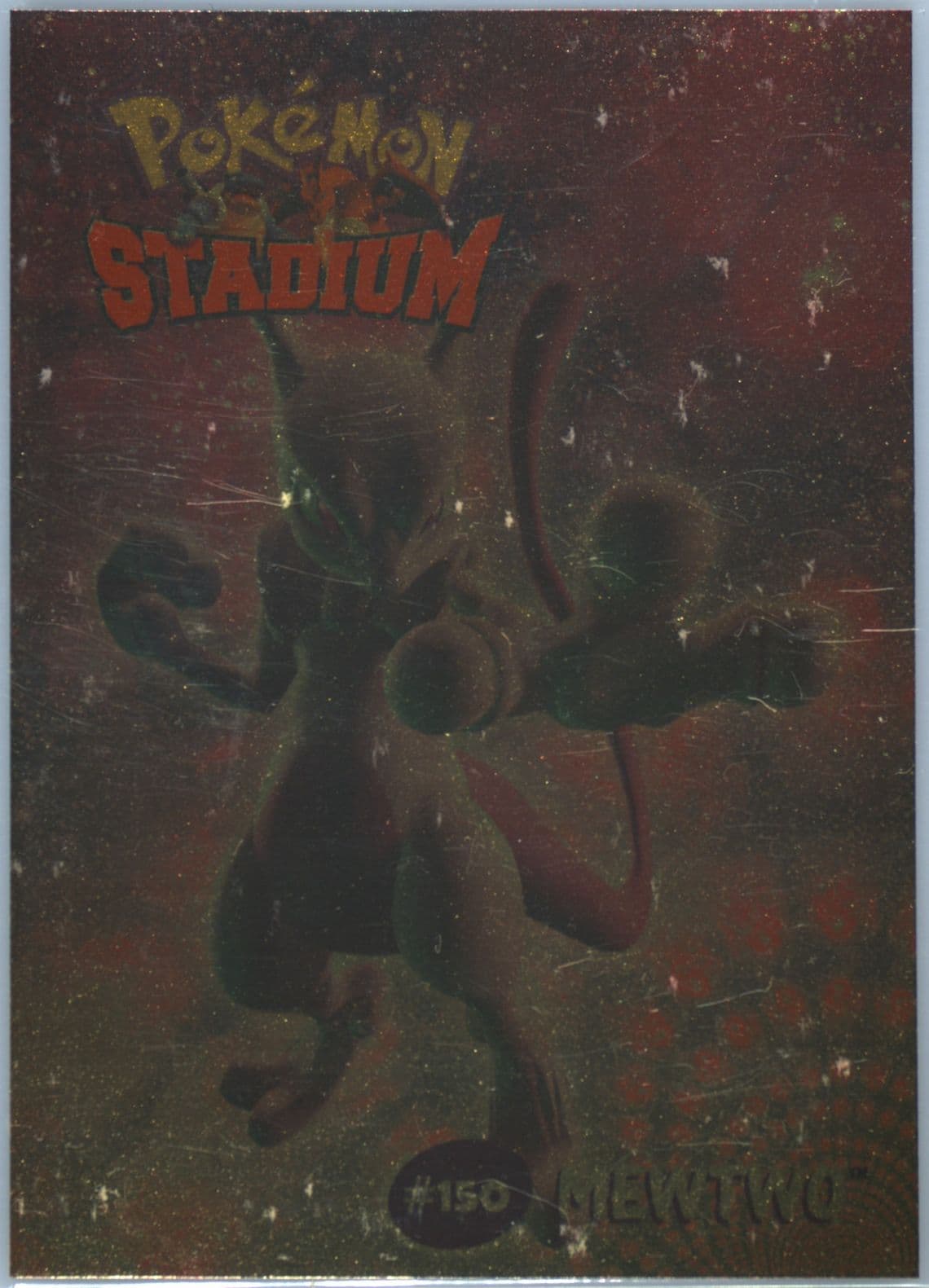 Mewtwo Gold (8) 2000 Danone Pokemon Stadium Tip Shiny