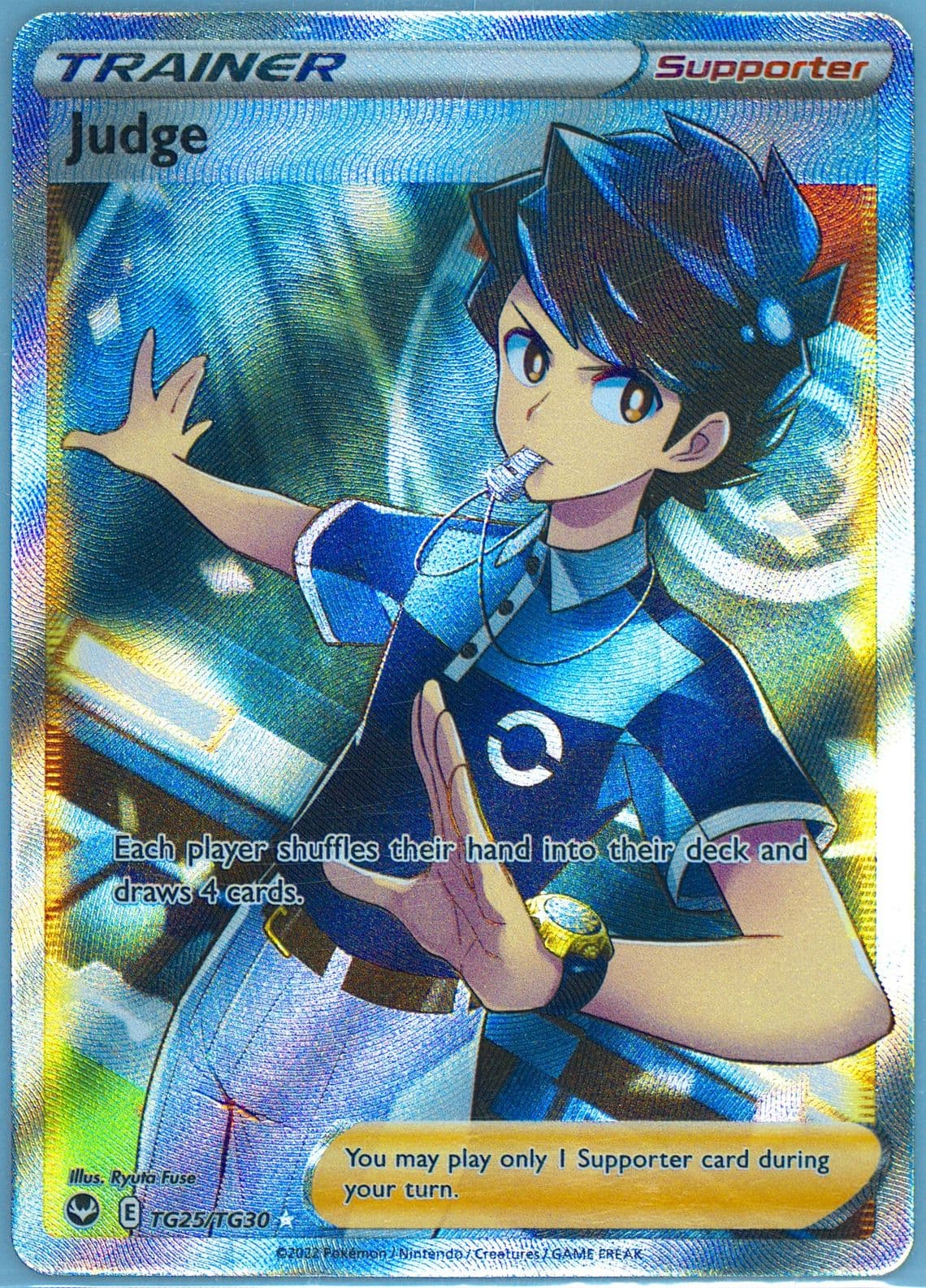 Full Art/Juge French (TG25) 2022 Pokemon Sword & Shield Silver Tempest