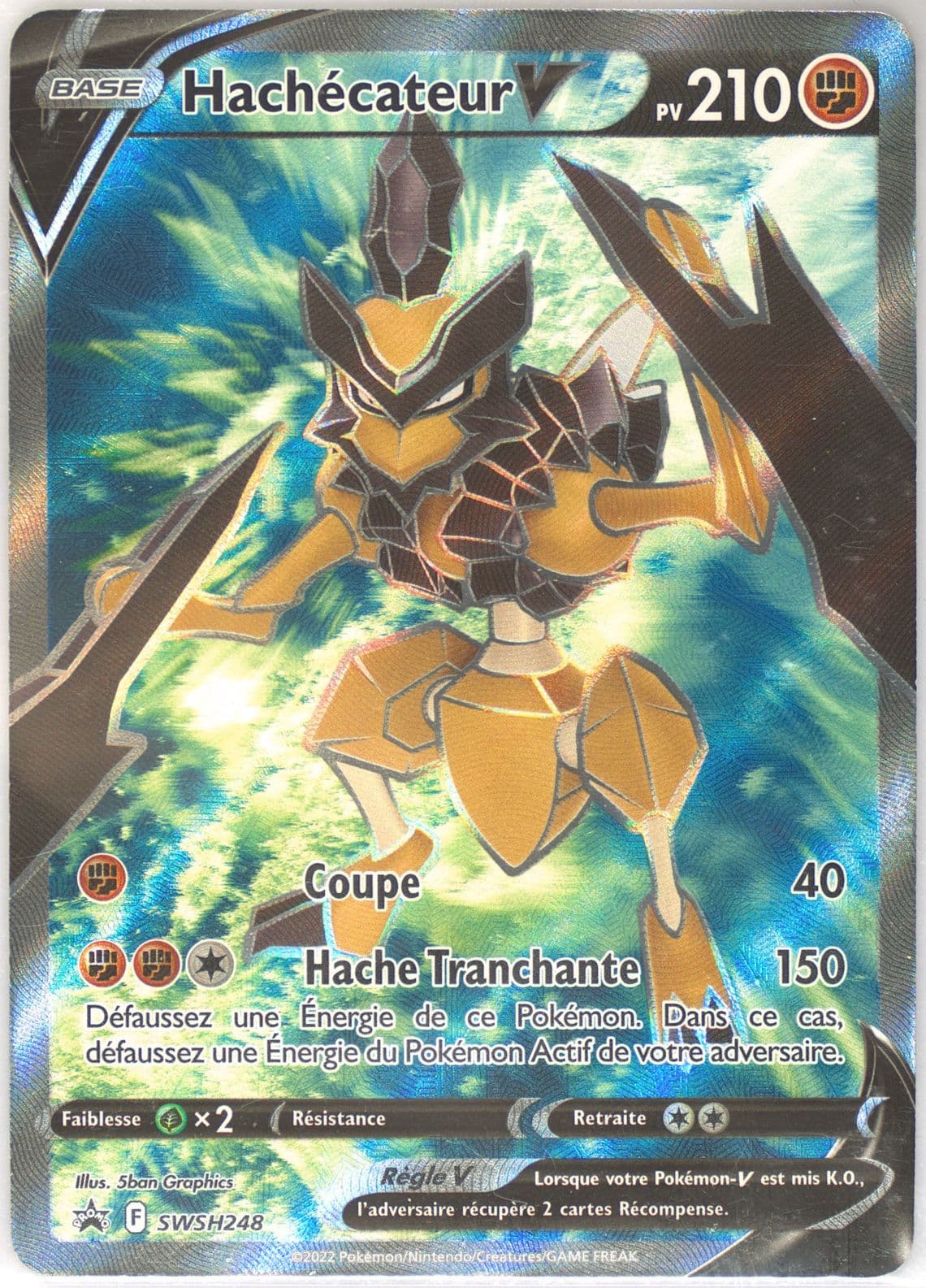 Full Art/Hachecateur V Kleavor Vstar Premium Collection-French (248) 2022 Pokemon Swsh Black Star Promo