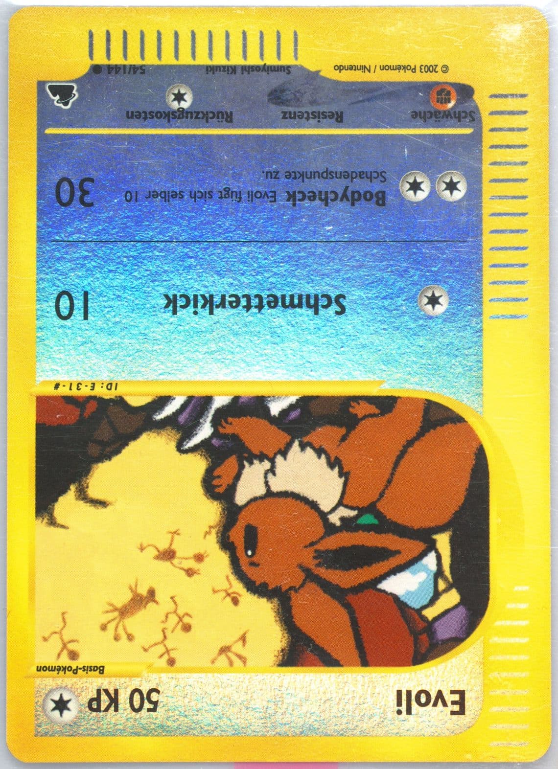 Evoli-Reverse Foil German (54) 2003 Pokemon Skyridge