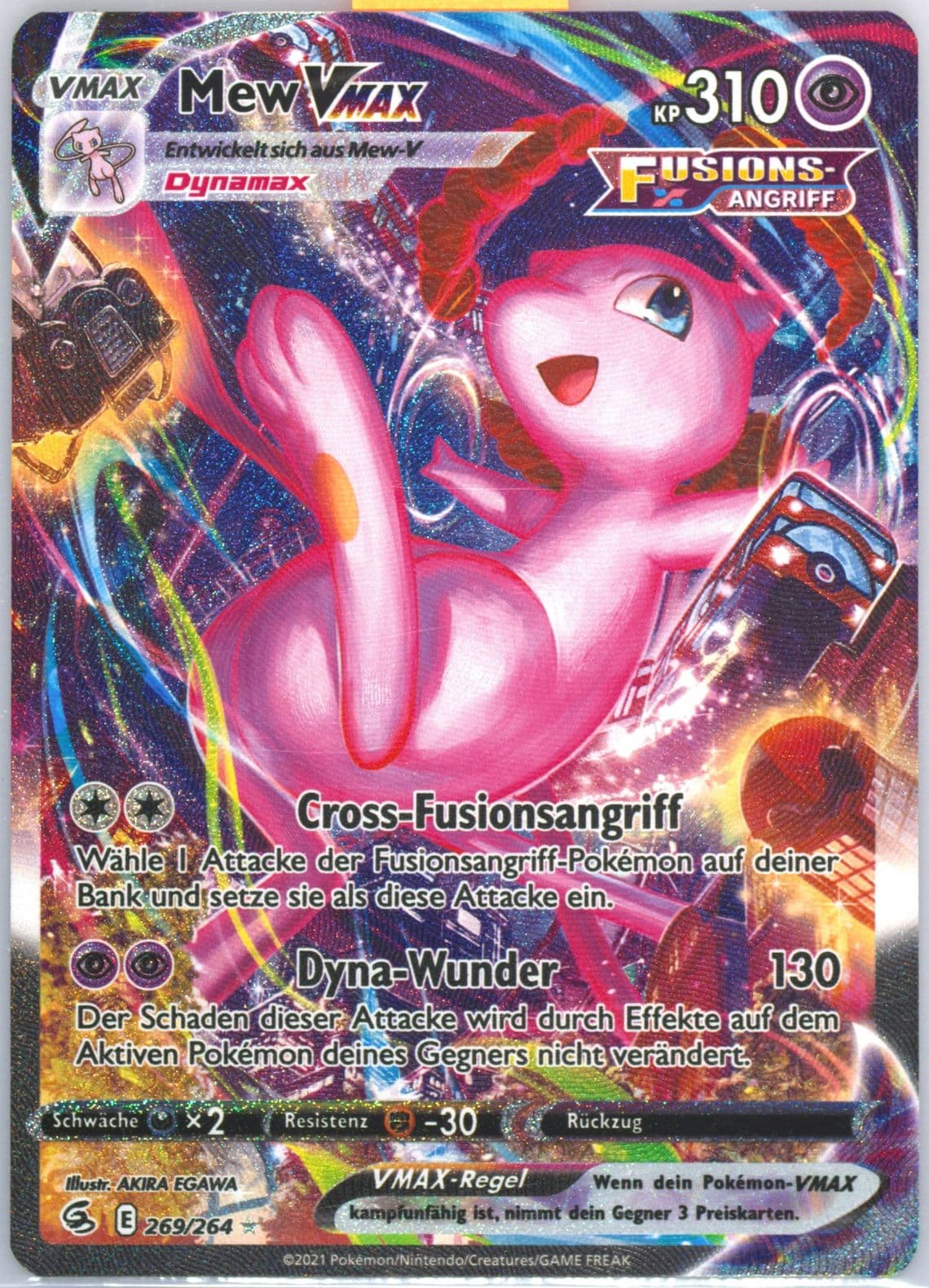 Full Art/Mew Vmax German-Secret (269) 2021 Pokemon Sword & Shield Fusion Strike