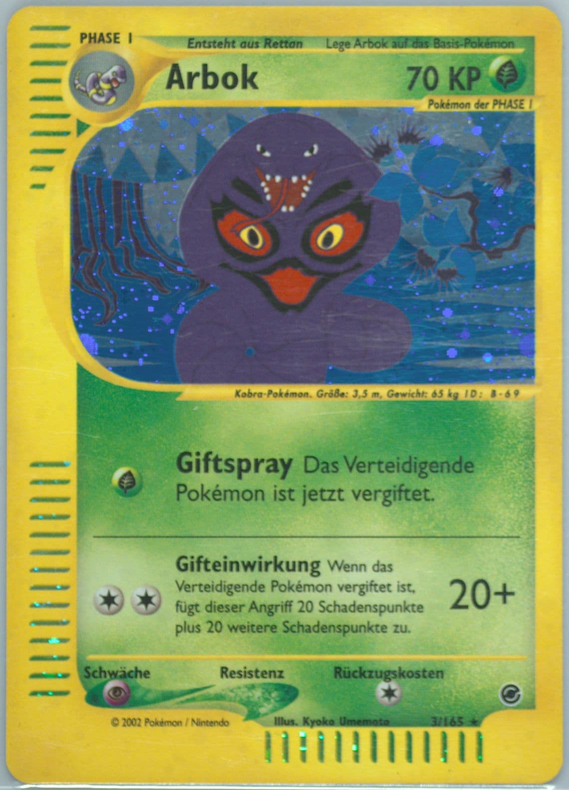 Arbok-Holo German (3) 2002 Pokemon Expedition