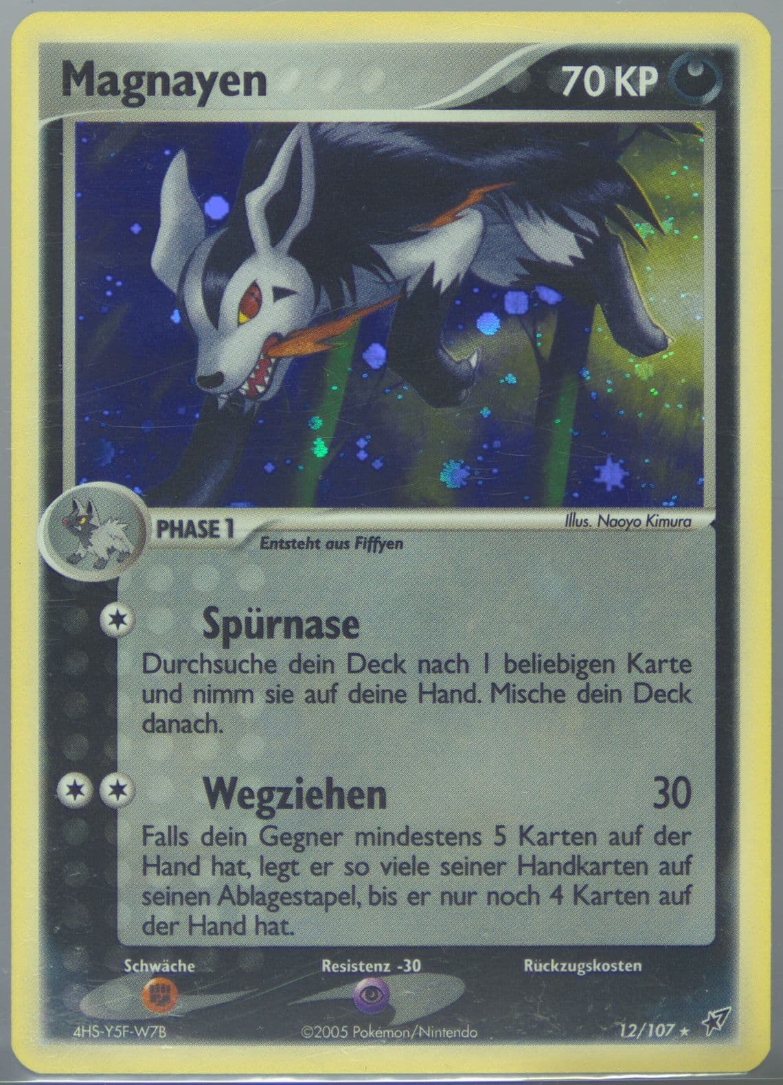 Magnayen-Holo German (12) 2005 Pokemon EX Deoxys
