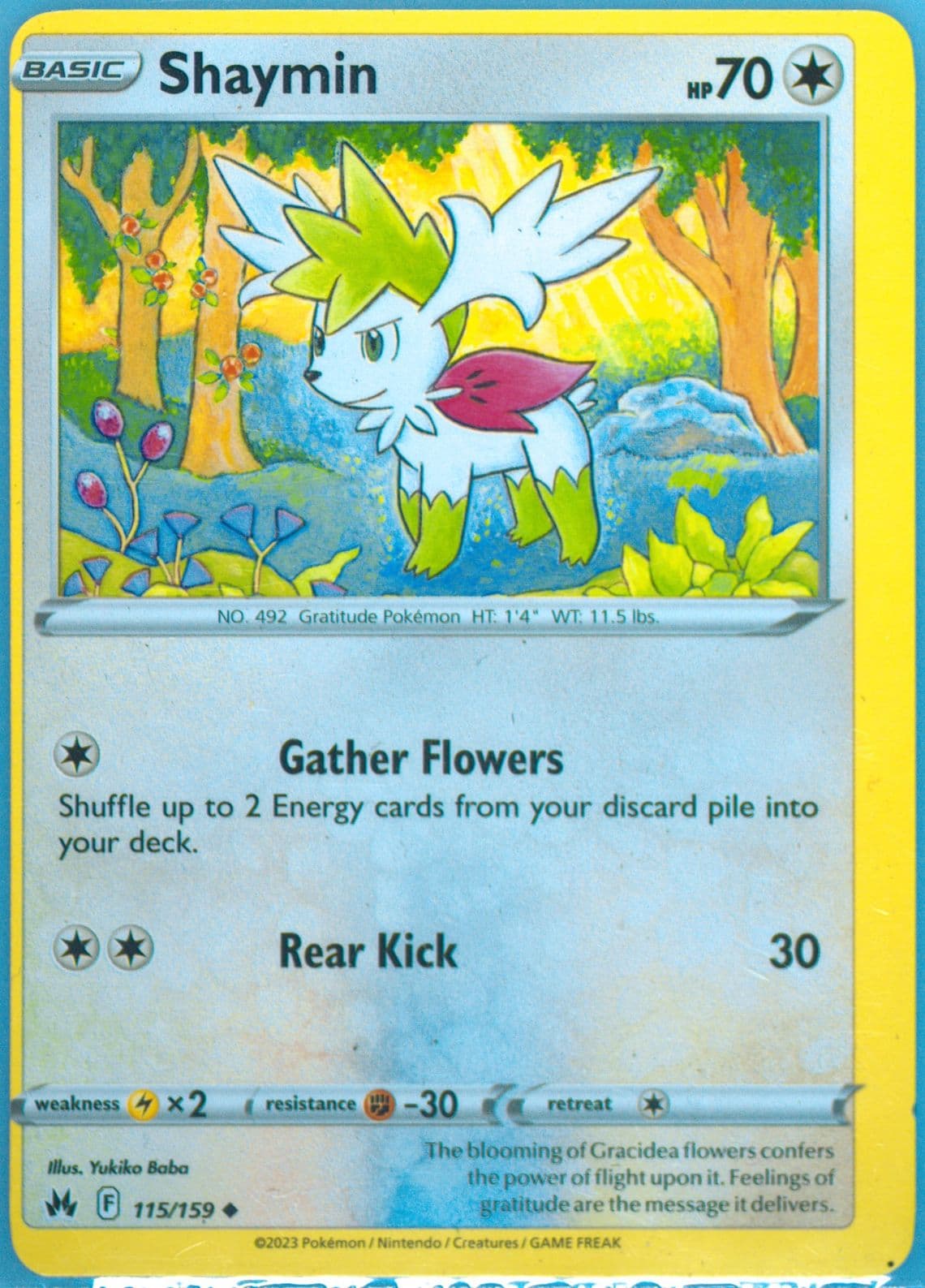 Shaymin (115) 2023 Pokemon Sword and Shield Crown Zenith