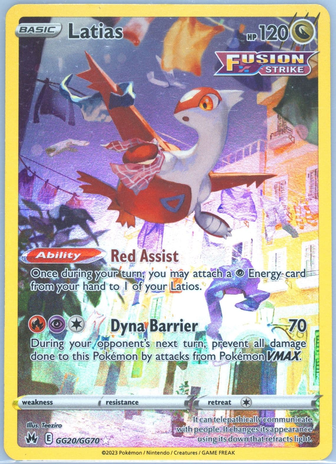 Full Art/Latias (GG20) 2023 Pokemon Sword and Shield Crown Zenith