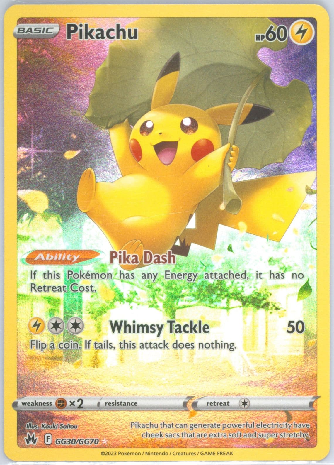 Full Art/Pikachu (GG30) 2023 Pokemon Sword and Shield Crown Zenith