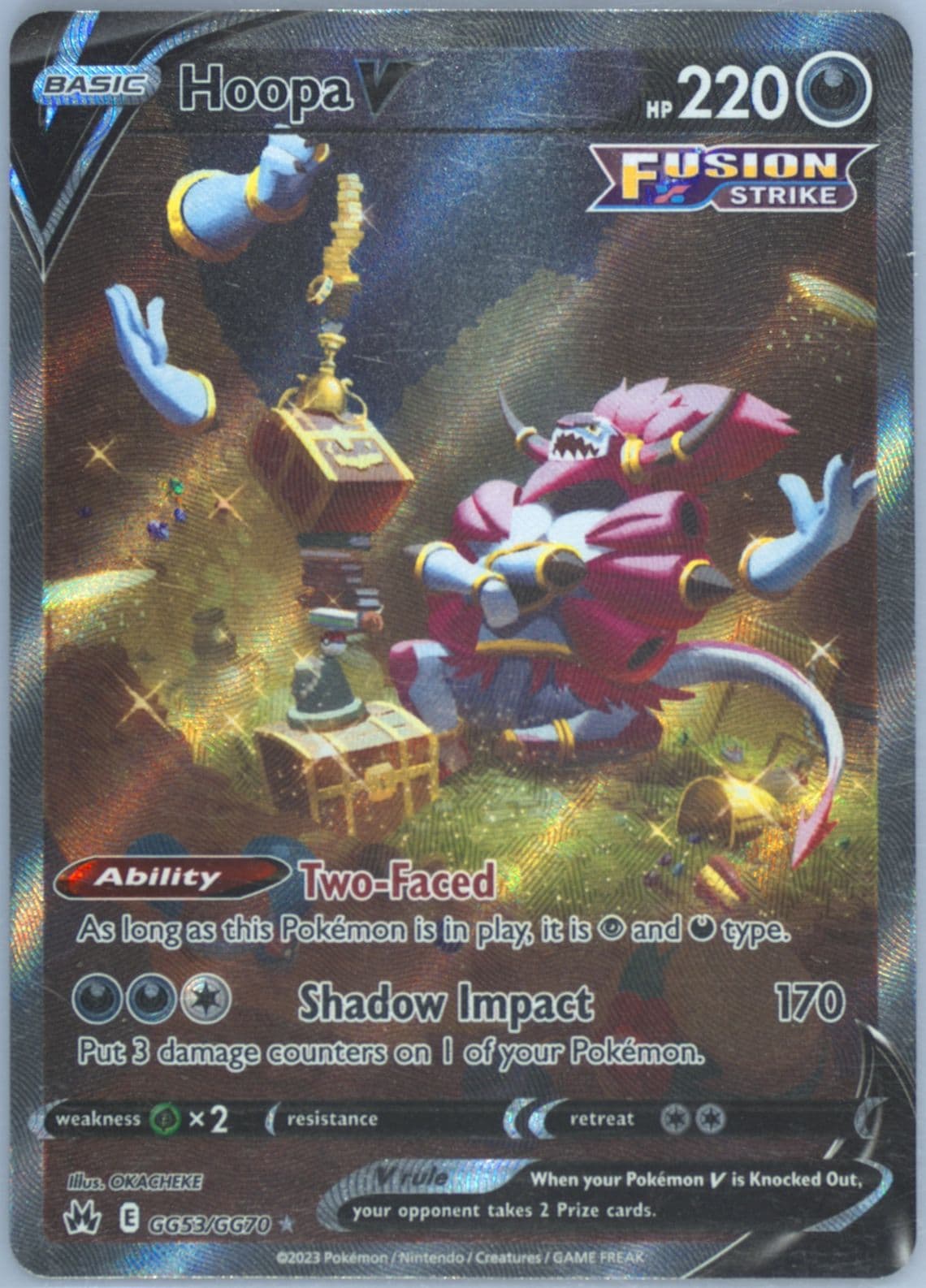 Full Art/Hoopa V (GG53) 2023 Pokemon Sword and Shield Crown Zenith