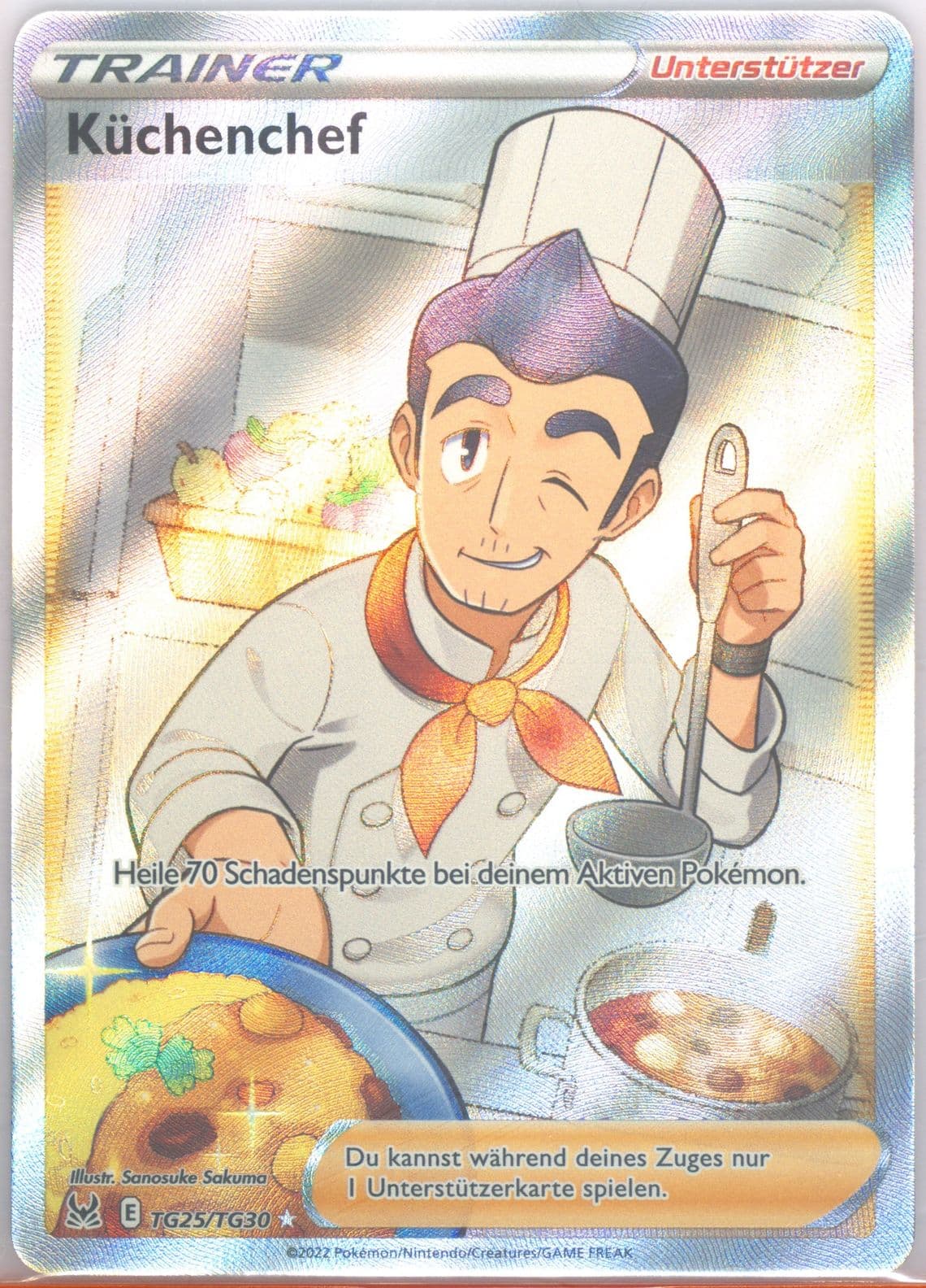 Full Art/Kuchenchef German (TG25) 2022 Pokemon Sword & Shield Lost Origin