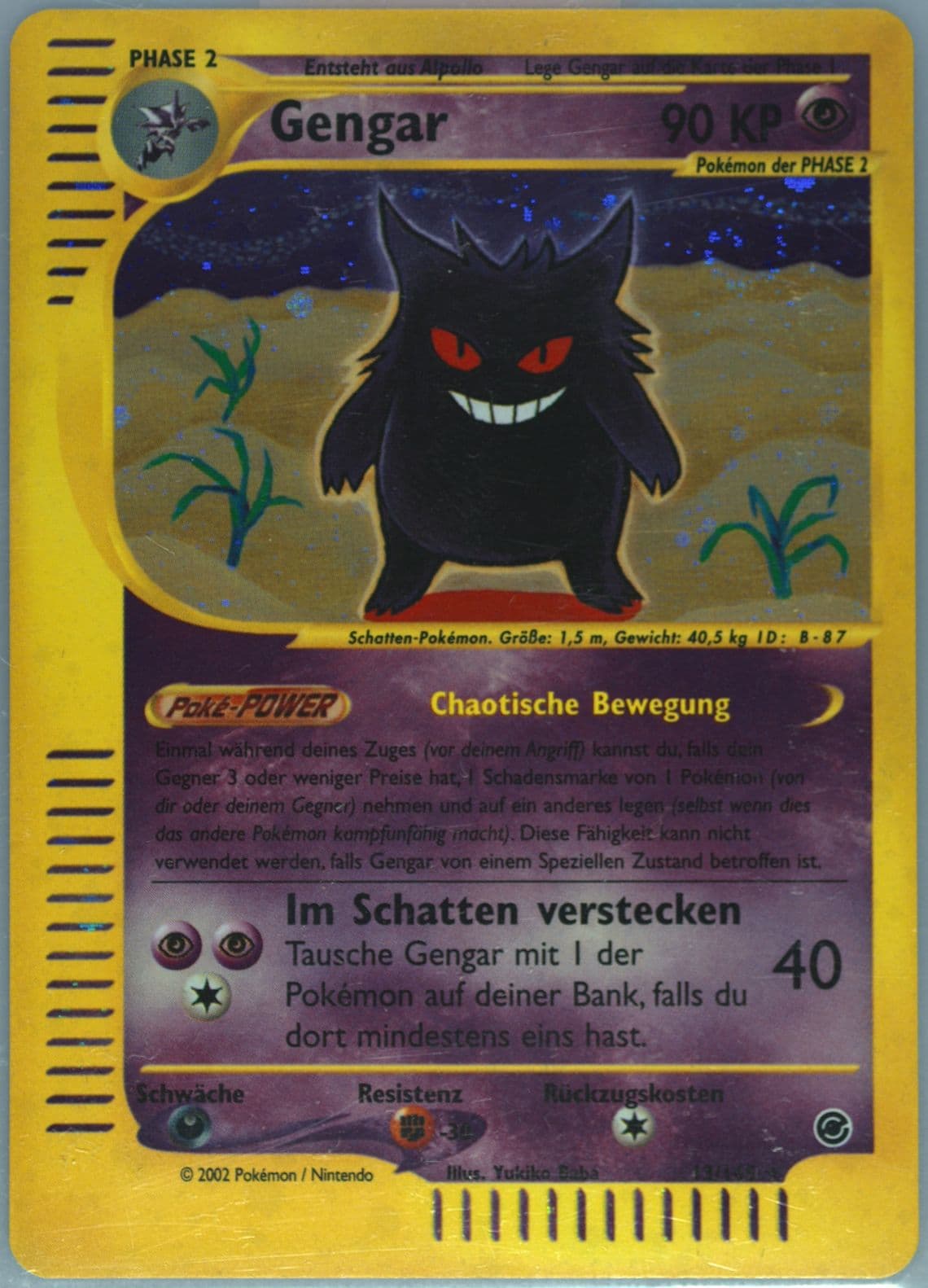Gengar-Holo German (13) 2002 Pokemon Expedition