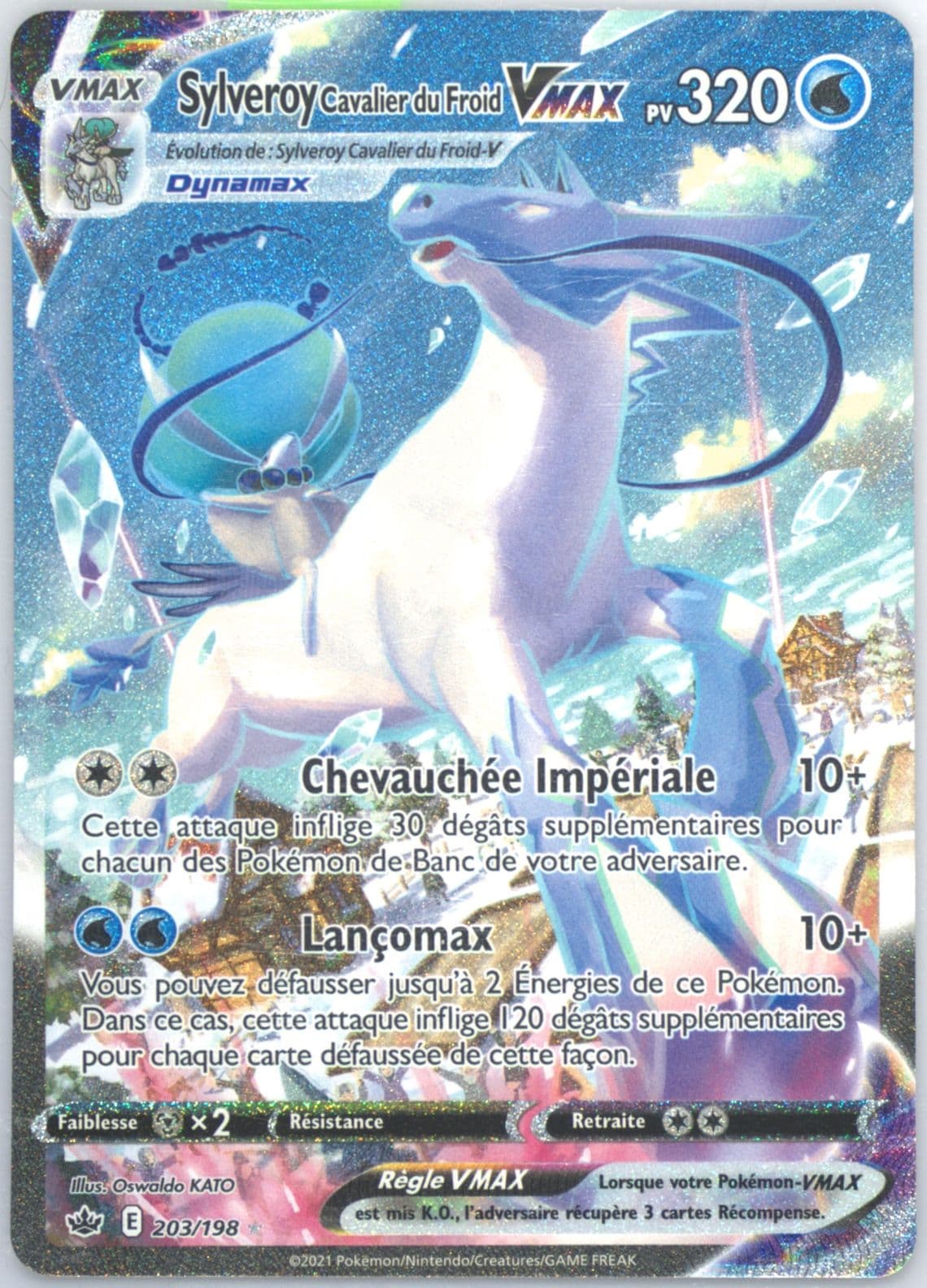 Full Art/Sylveroy Cavalier Du Froid Vmax French-Secret (203) 2021 Pokemon Sword & Shield Chilling Reign