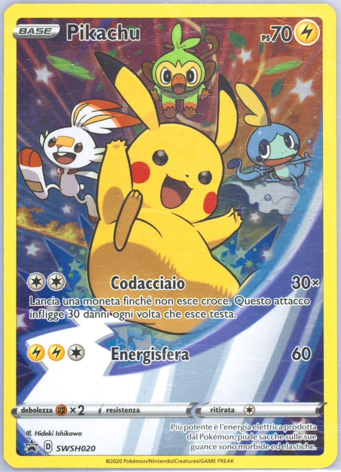 Full Art/Pikachu Figure Collection-Italian (020) 2020 Pokemon Swsh Black Star Promo