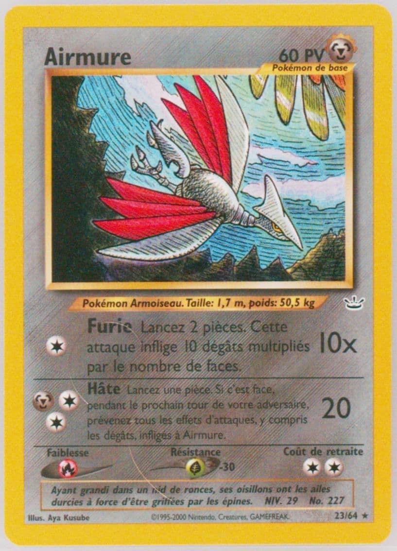 Airmure (23) 2002 Pokemon French Neo Revelation