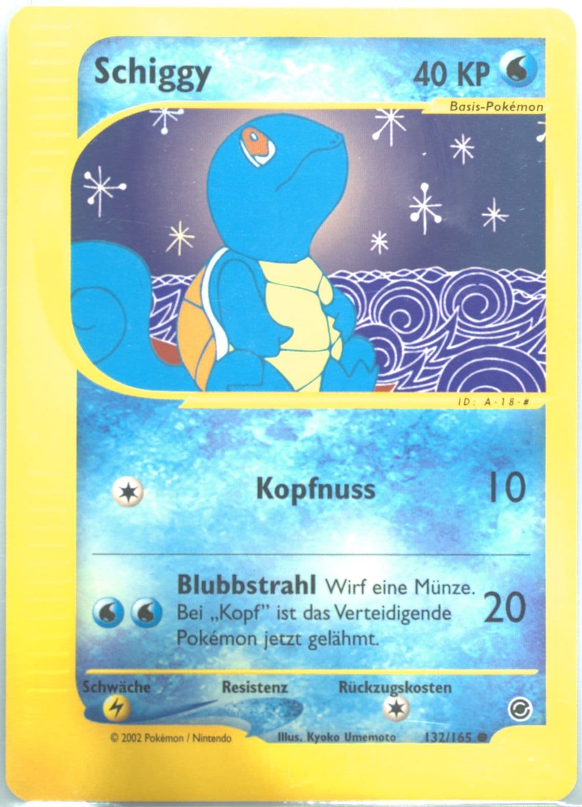 Schiggy German (132) 2002 Pokemon Expedition