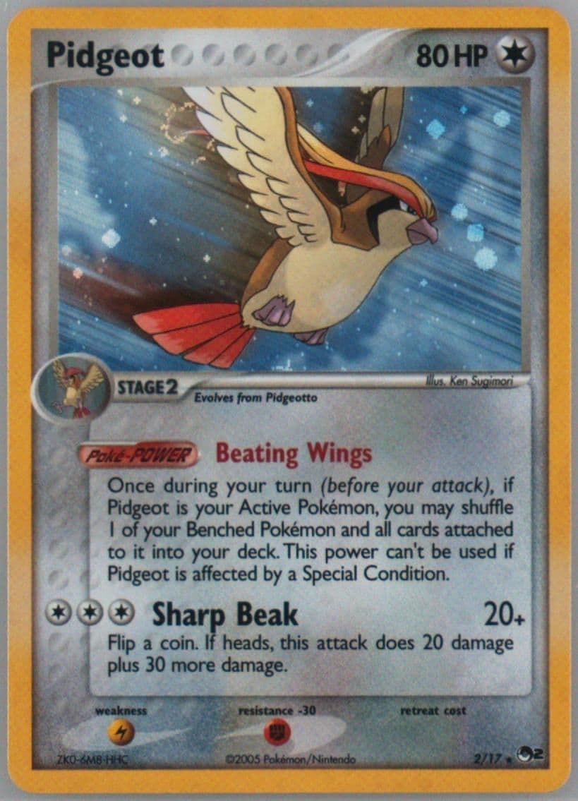 Pidgeot-Holo (2) 2006 Pokemon Pop Series 2