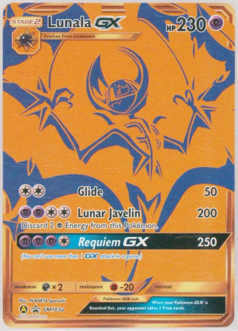 Full Art/Lunala GX Hidden Fates Premium Collection-Italian (SM103a) 2019 Pokemon SM Black Star Promo