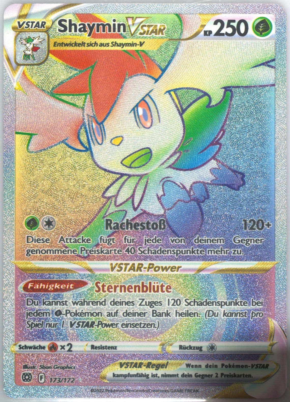 Full Art/Shaymin Vstar German-Secret (173) 2022 Pokemon Sword & Shield Brilliant Stars