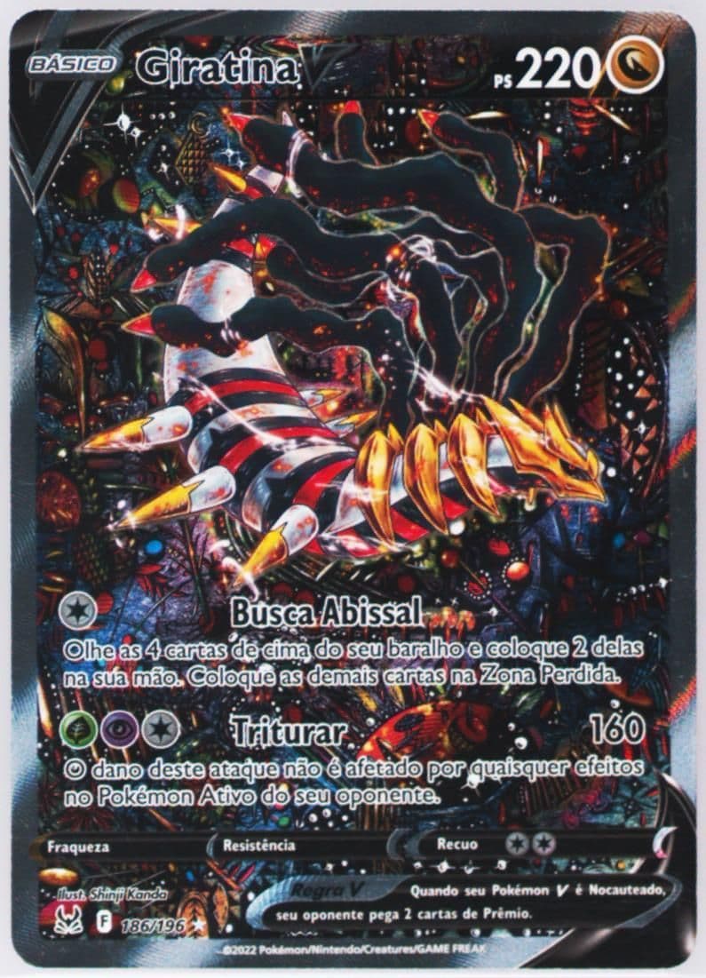 Full Art/Giratina V Portuguese (186) 2022 Pokemon Sword & Shield Lost Origin