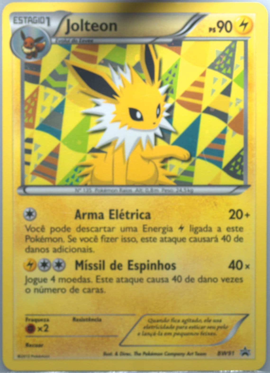 Jolteon-Holo Sylveon Collection-Portuguese (BW91) 2014 Pokemon Black & White Promo
