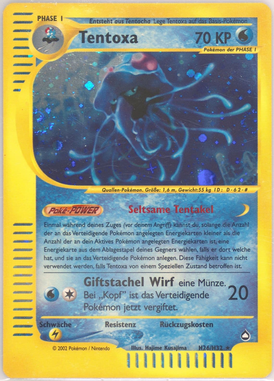 Tentoxa-Holo German (H26) 2003 Pokemon Aquapolis
