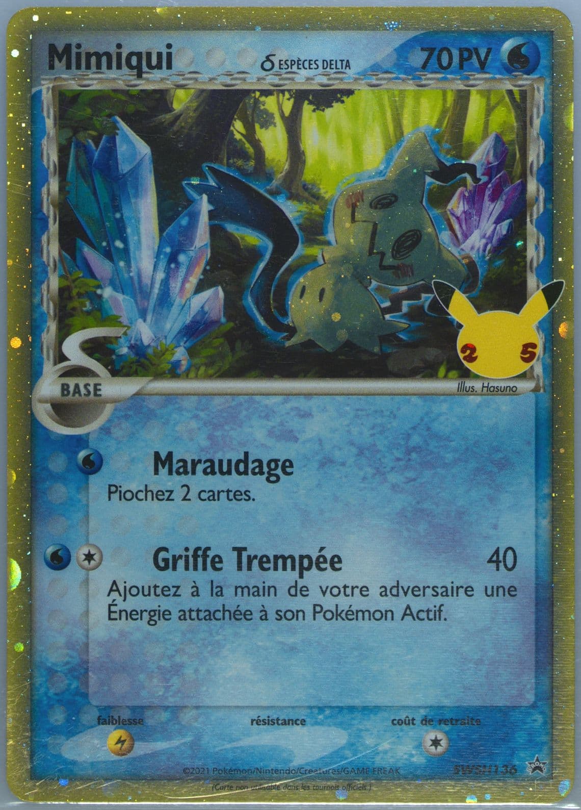 Mimiqui-Holo Celebrations Collection-French (136) 2021 Pokemon Swsh Black Star Promo