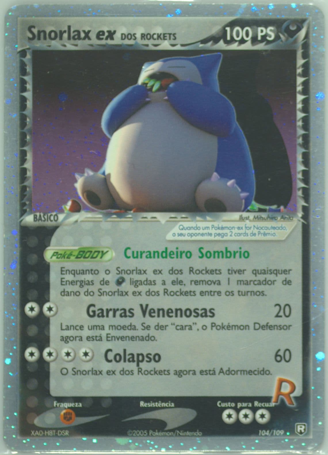 Snorlax EX Dos Rockets-Holo (104) 2005 Pokemon Portuguese EX Team Rocket Returns
