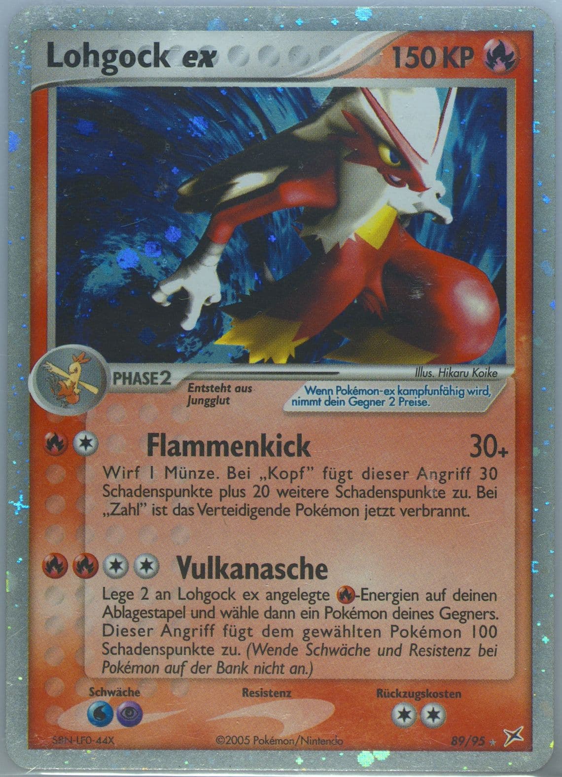 Lohgock EX-Holo (89) 2005 Pokemon German EX Team Magma VS Team Aqua