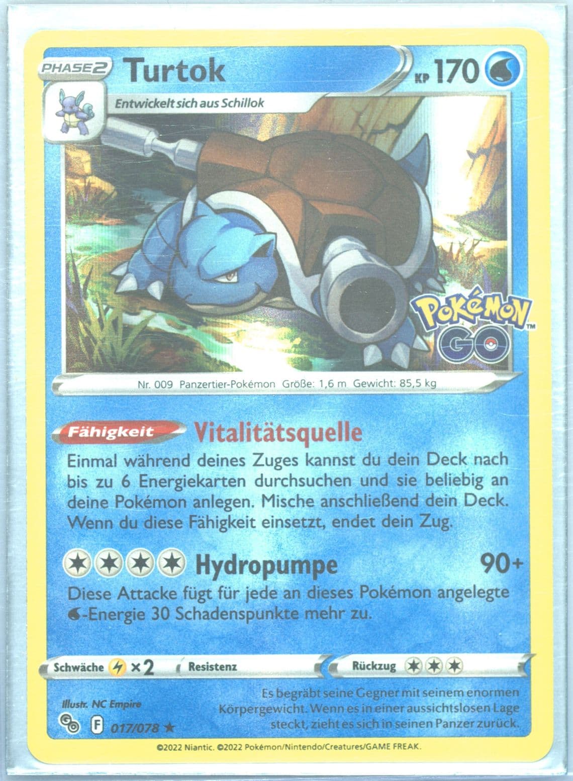 Turtok-Holo German (017) 2022 Pokemon Go