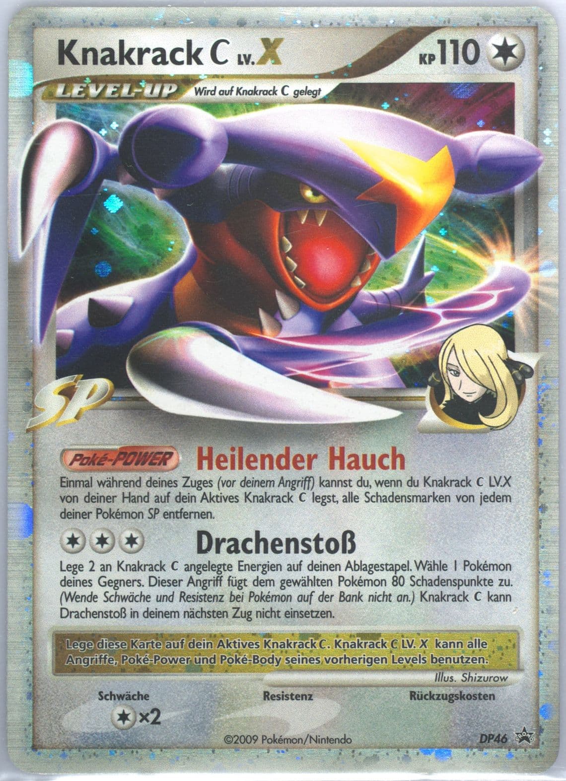 Knakrack LV.X-Holo German (DP46) 2009 Pokemon Diamond & Pearl Black Star Promo