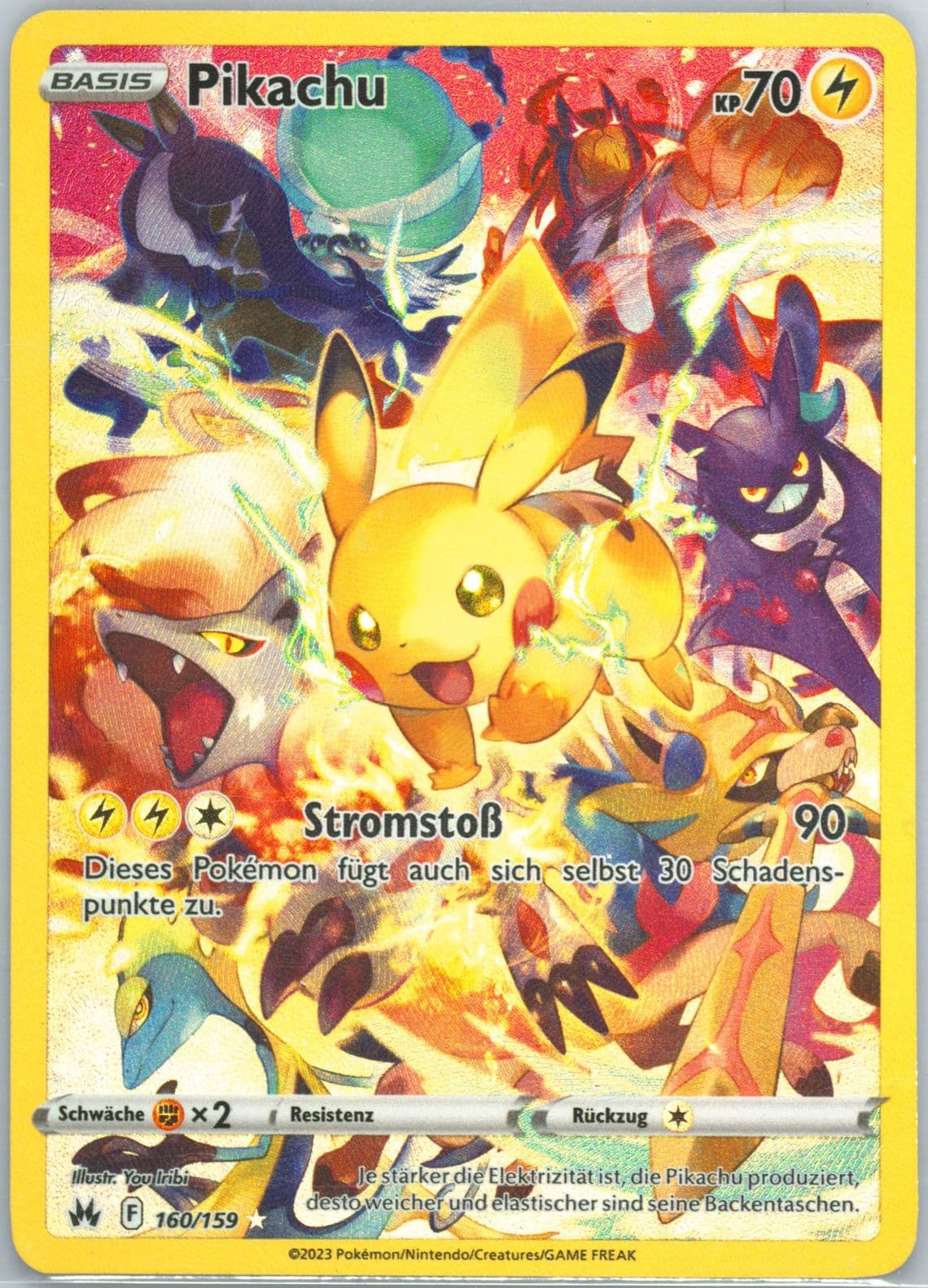 Full Art/Pikachu German (160) 2023 Pokemon Sword and Shield Crown Zenith