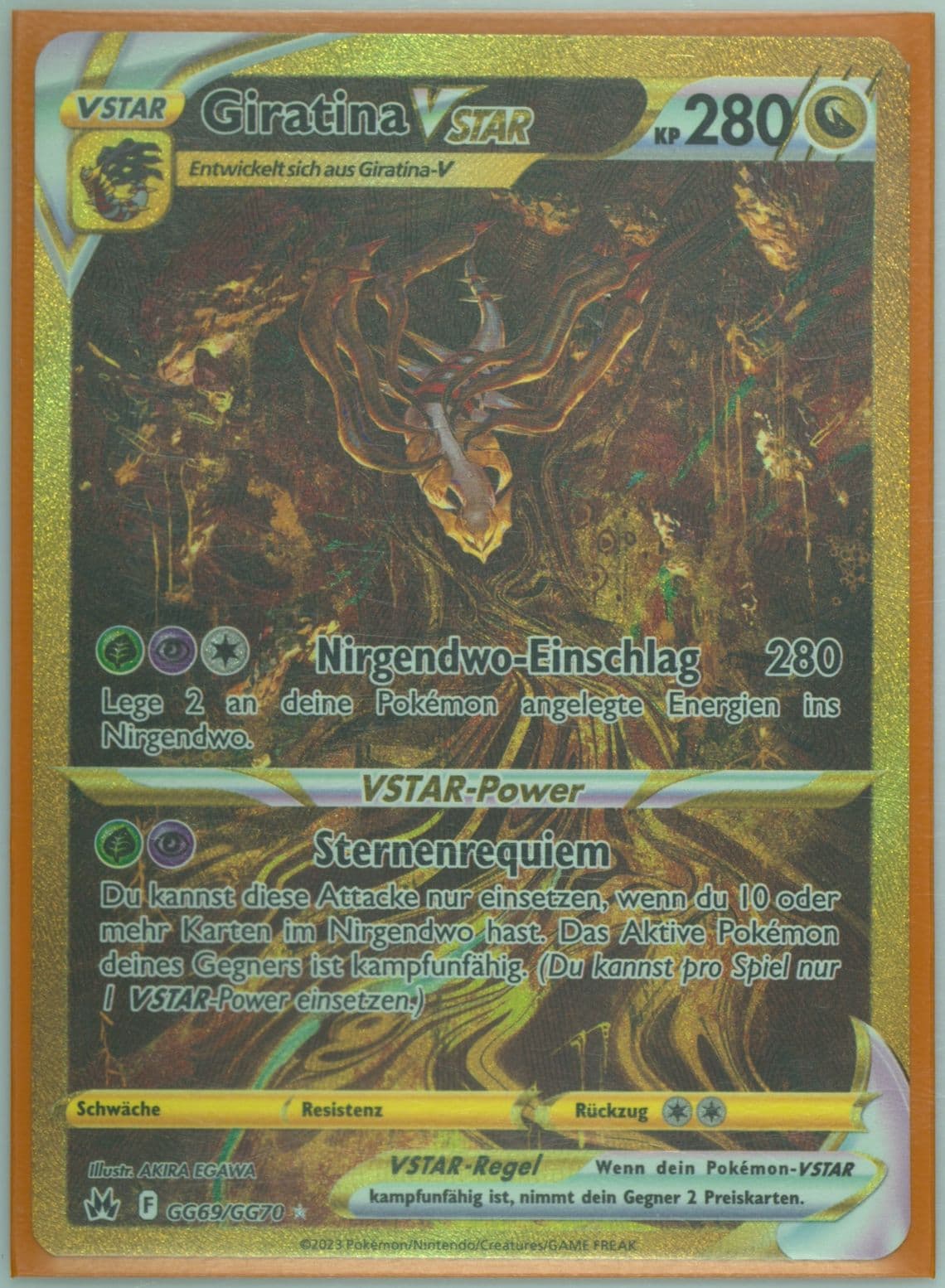 Full Art/Giratina Vstar German-Secret (GG69) 2023 Pokemon Sword and Shield Crown Zenith