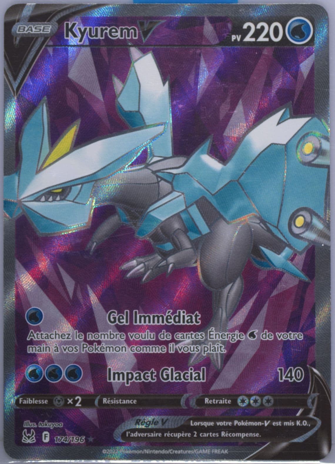Full Art/Kyurem V French (174) 2022 Pokemon Sword & Shield Lost Origin