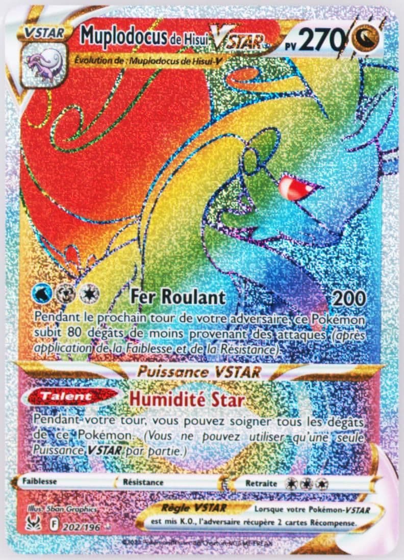 Full Art/Muplodocus de Hisui Vstar French-Secret (202) 2022 Pokemon Sword & Shield Lost Origin