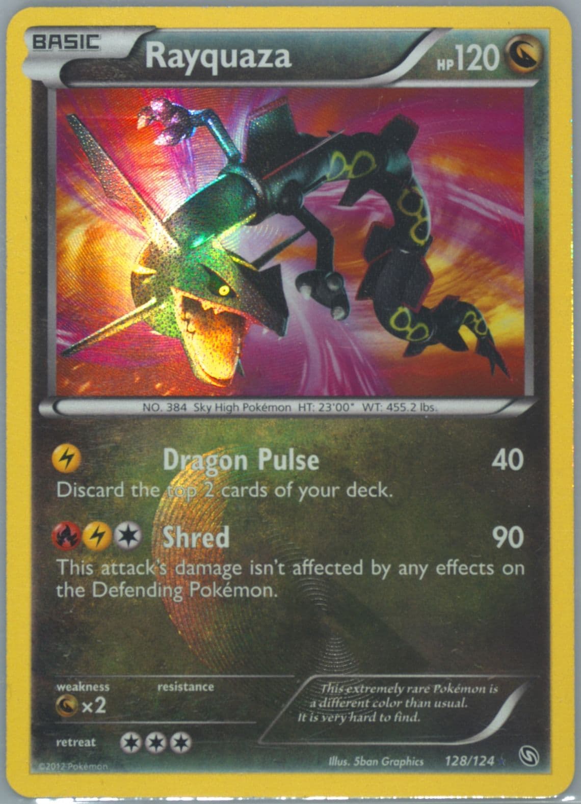 Rayquaza (128) 2012 Pokemon Black & White Dragons Exalted