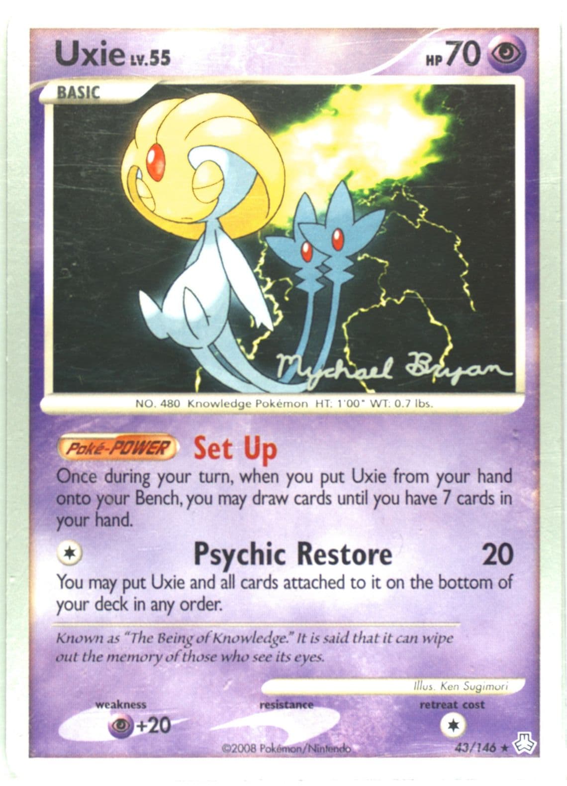 Uxie Happy Luck (43) 2010 Pokemon World Championships Promo