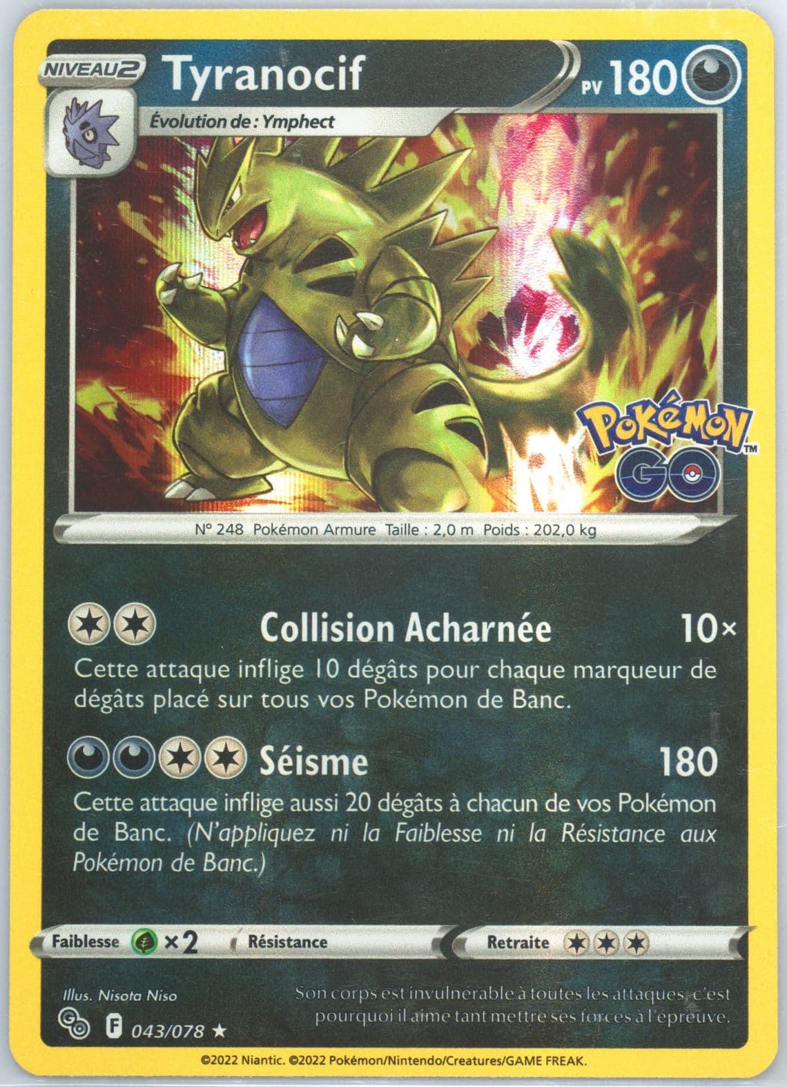 Tyranocif-Holo French (043) 2022 Pokemon Go