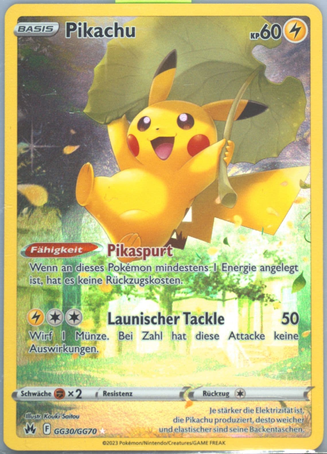 Full Art/Pikachu German (GG30) 2023 Pokemon Sword and Shield Crown Zenith