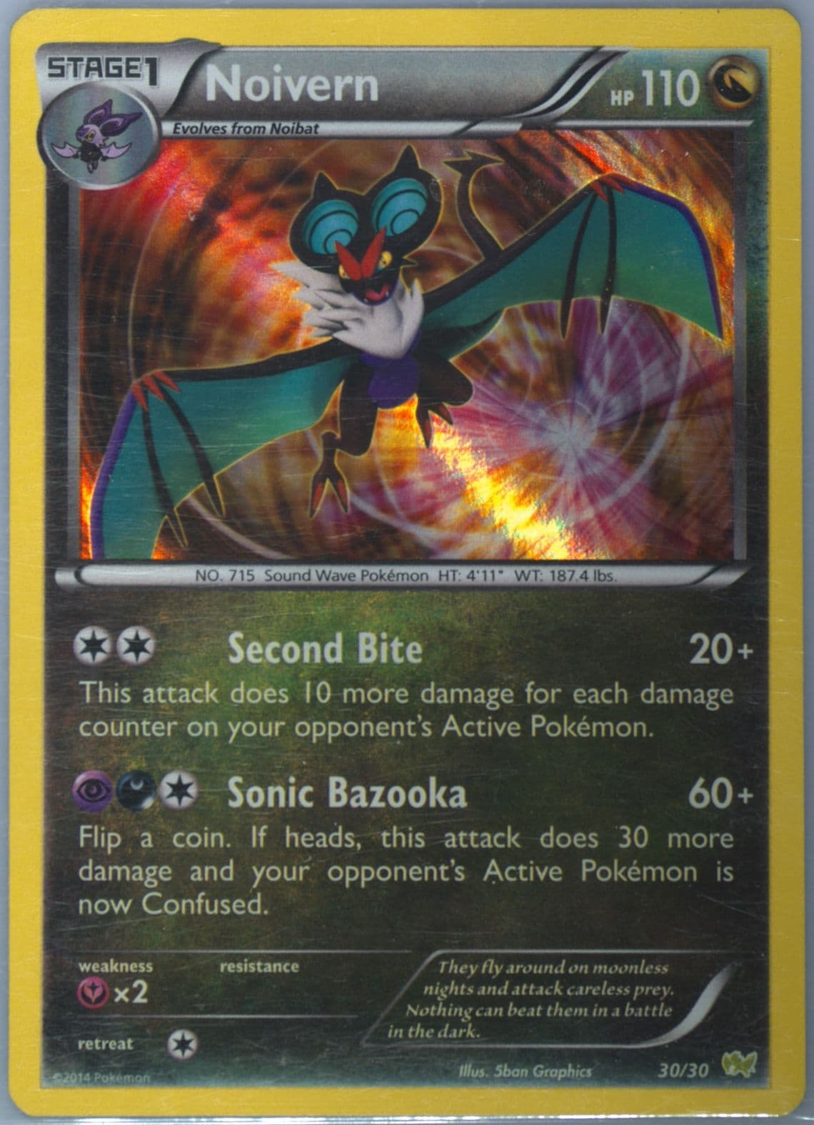 Noivern-Holo (30) 2014 Pokemon XY Trainer Kit Noivern Half Deck