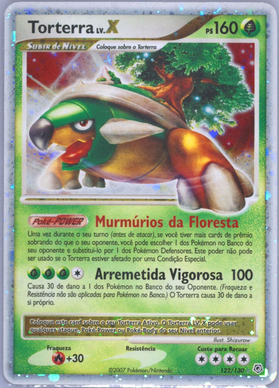 Torterra LV.X-Holo Portuguese (122) 2007 Pokemon Diamond & Pearl