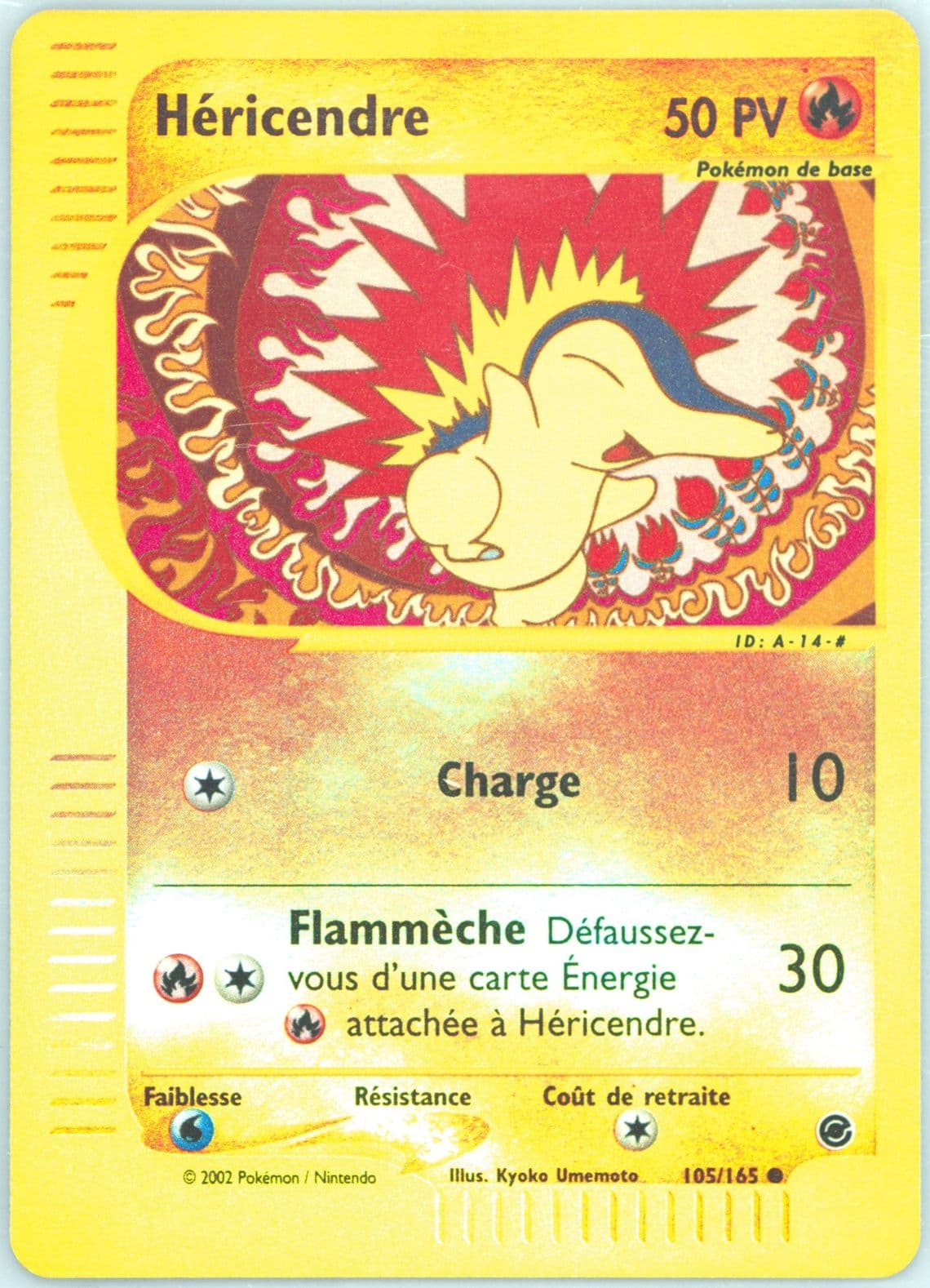 Hericendre-Reverse Foil (105) 2003 Pokemon French Expedition