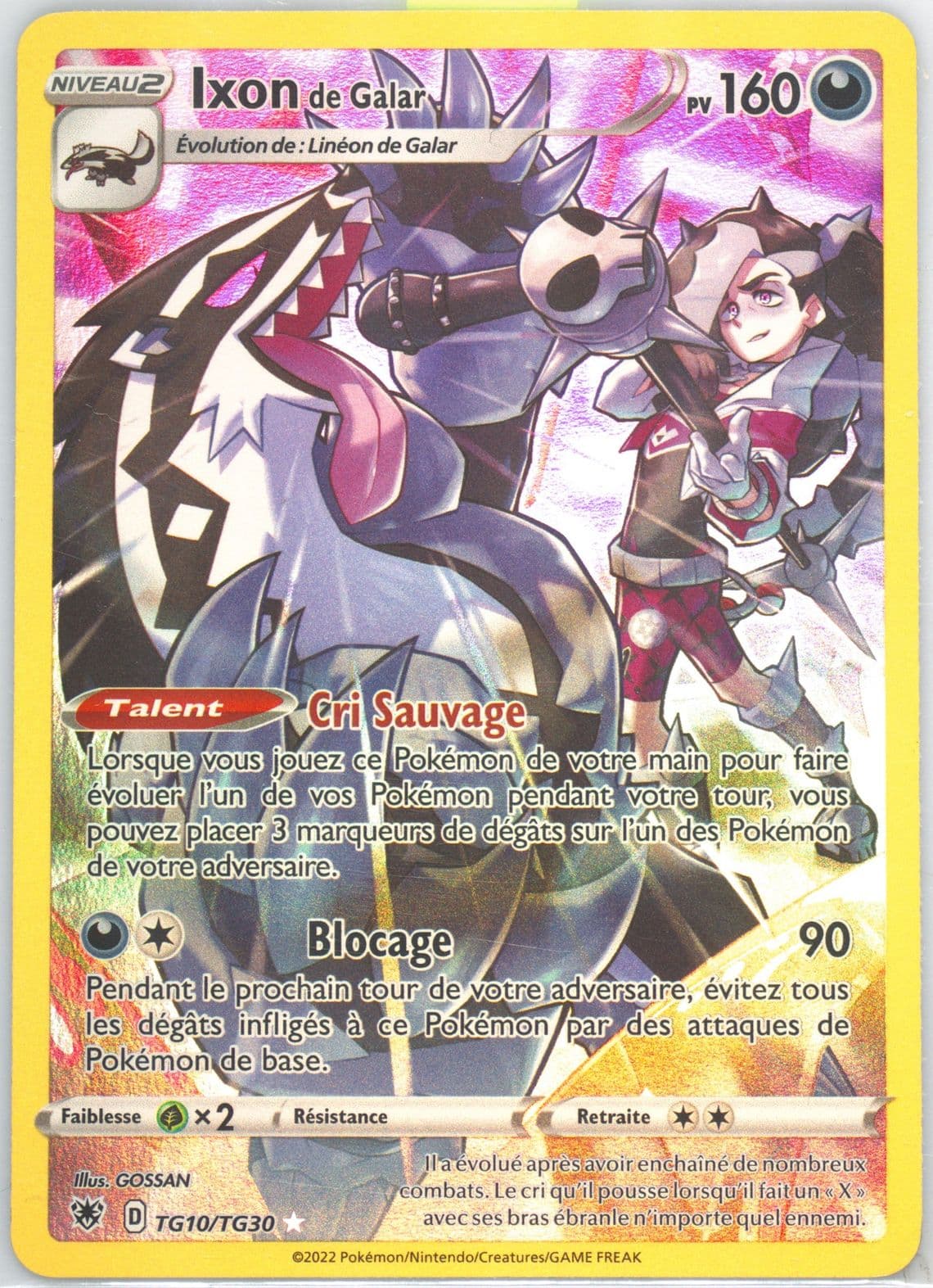 Full Art/Ixon de Galar French (TG10) 2022 Pokemon Sword & Shield Astral Radiance