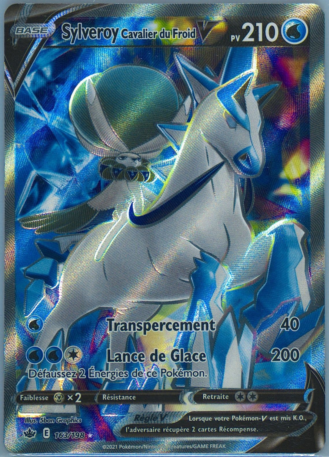 Full Art/Sylveroy Cavalier Du Froid V French (163) 2021 Pokemon Sword & Shield Chilling Reign