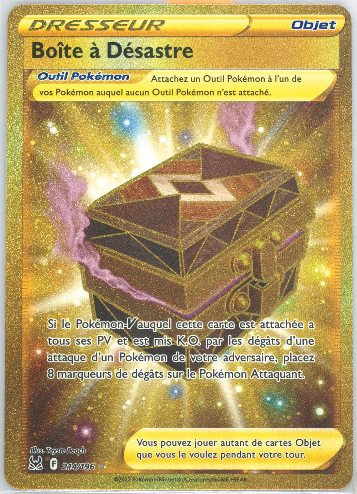 Full Art/Boite A Desastre French-Secret (214) 2022 Pokemon Sword & Shield Lost Origin
