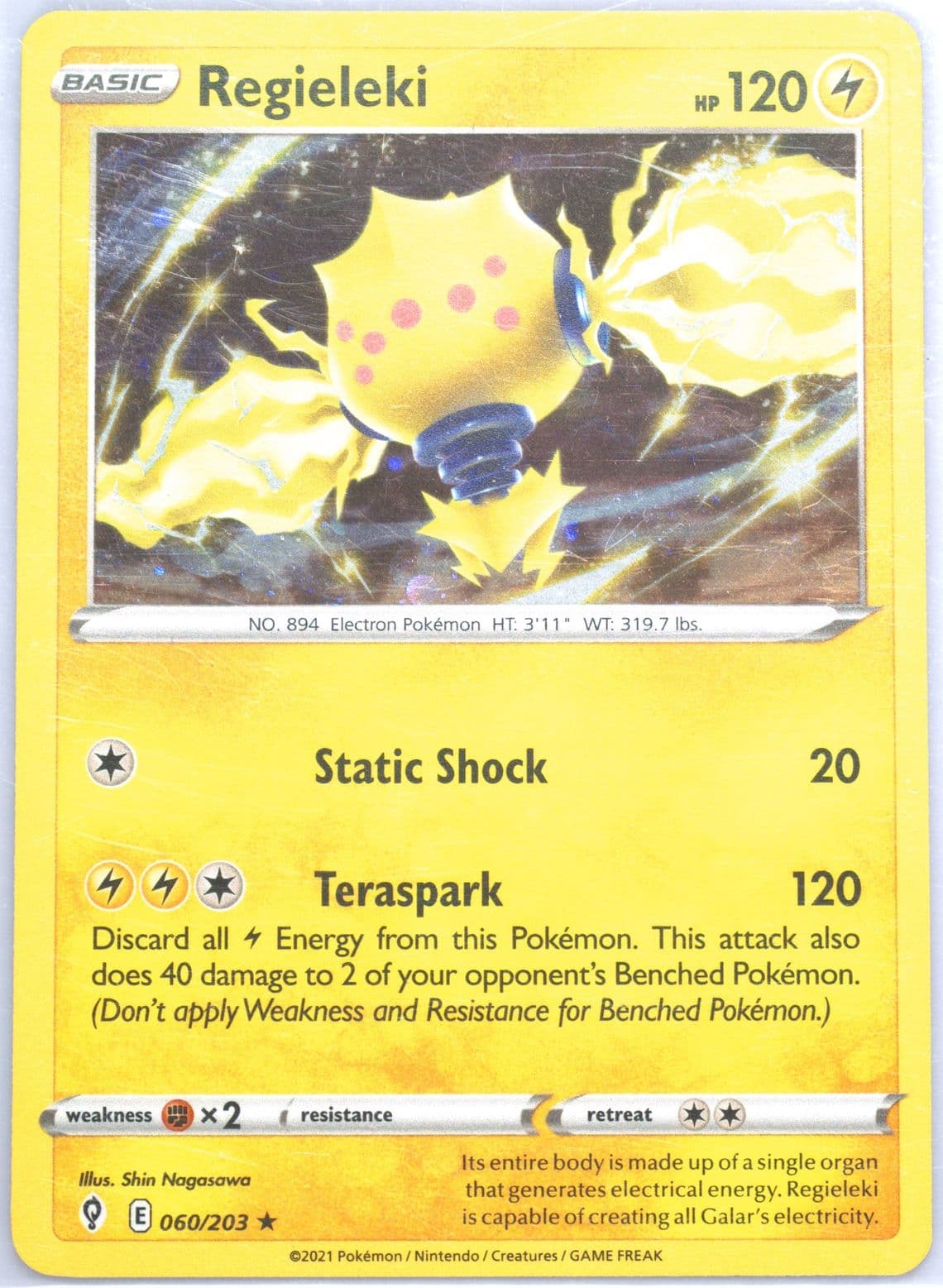 Regieleki-Holo 2023 Crown Zenith Collections-Regidrago V (060) 2021 Pokemon Sword & Shield Evolving Skies